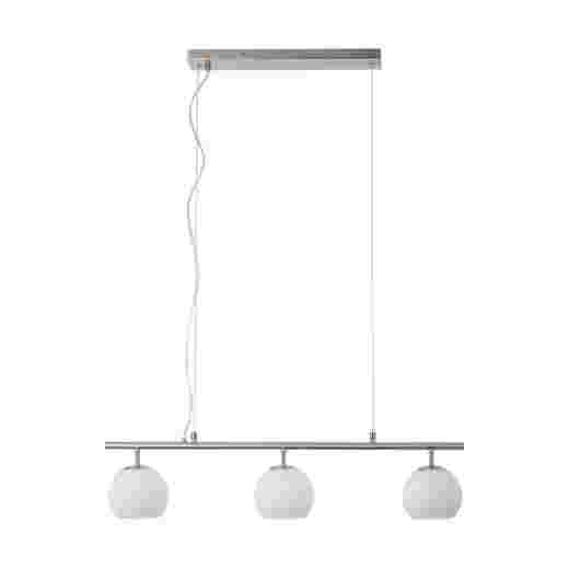 SENA BRUSHED CHROME/OPAL GLASS 3 LIGHT PENDANT