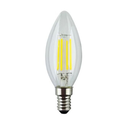 LED C35 4W E14 WARM WHITE CLEAR DIMMABLE CANDLE LAMP