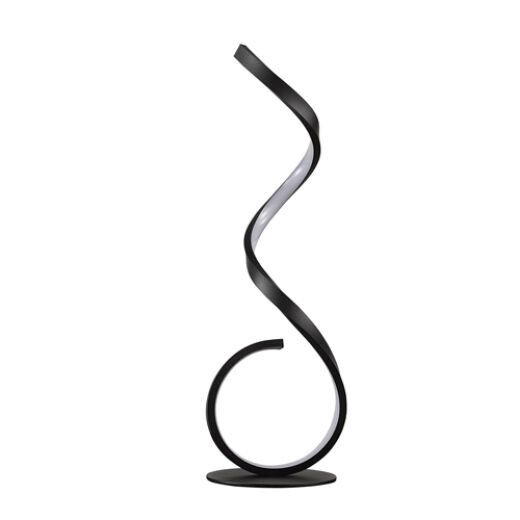 FLOW 12W CCT SANDY BLACK LED TABLE LAMP