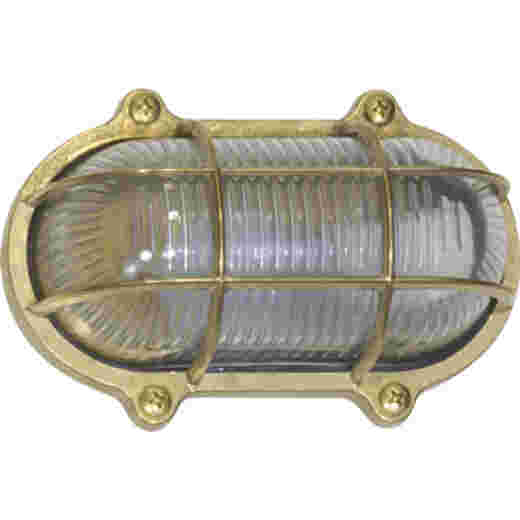 LIDO IP64 BRASS EXTERIOR CAGE BULKHEAD