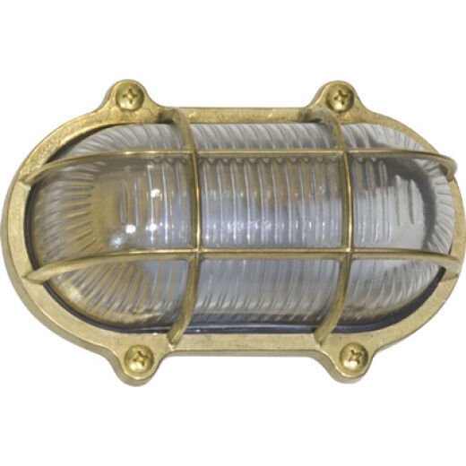 LIDO IP64 BRASS EXTERIOR CAGE BULKHEAD