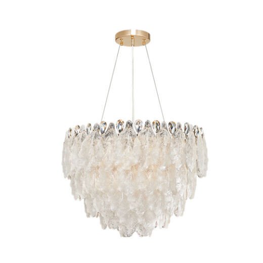 OSKAVA ROSE GOLD 60CM 8 LIGHT CHANDELIER