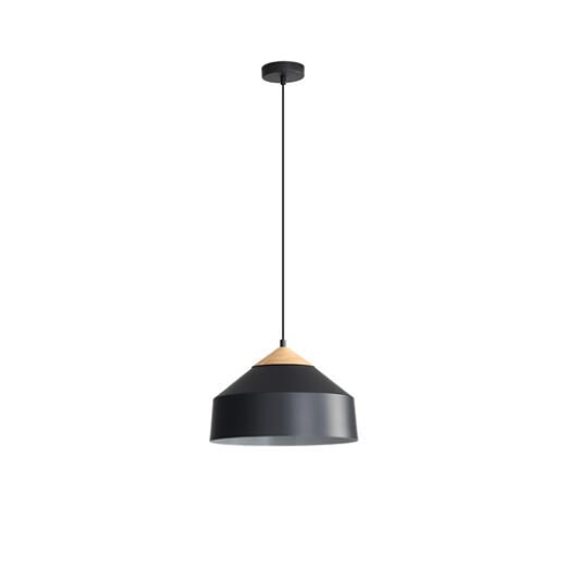 TORBEN MATT BLACK 40CM 1 LIGHT PENDANT