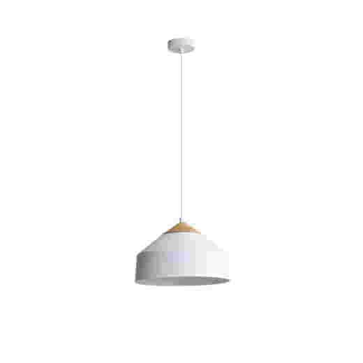 TORBEN MATT WHITE 40CM 1 LIGHT PENDANT