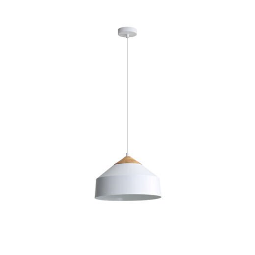 TORBEN MATT WHITE 40CM 1 LIGHT PENDANT