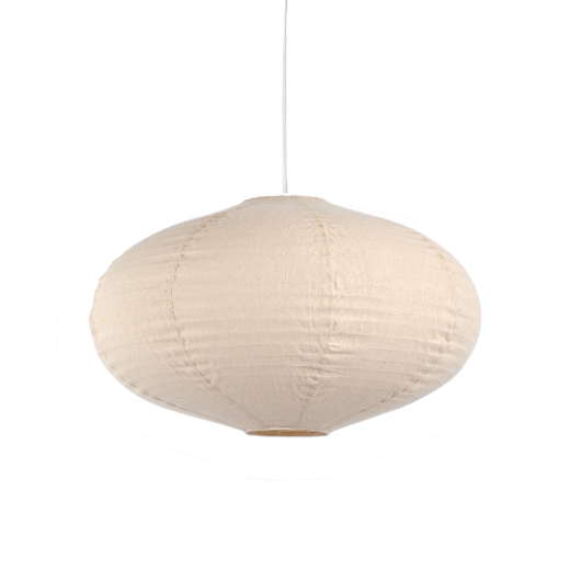 NARA DARK LINEN 60CM OVAL SHADE