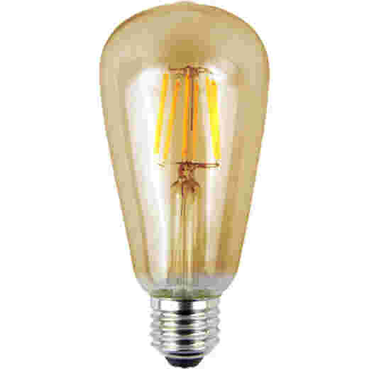 LED ST64 6W E27 WARM WHITE AMBER DIMMABLE LAMP