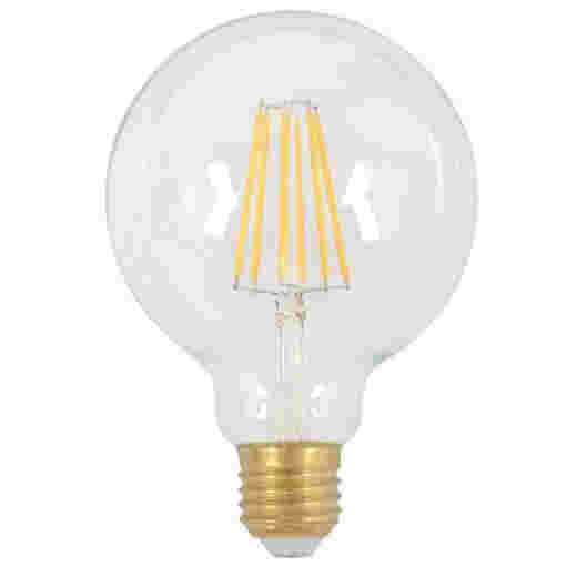 LED G95 7.5W E27 WARM WHITE CLEAR DIMMABLE LAMP