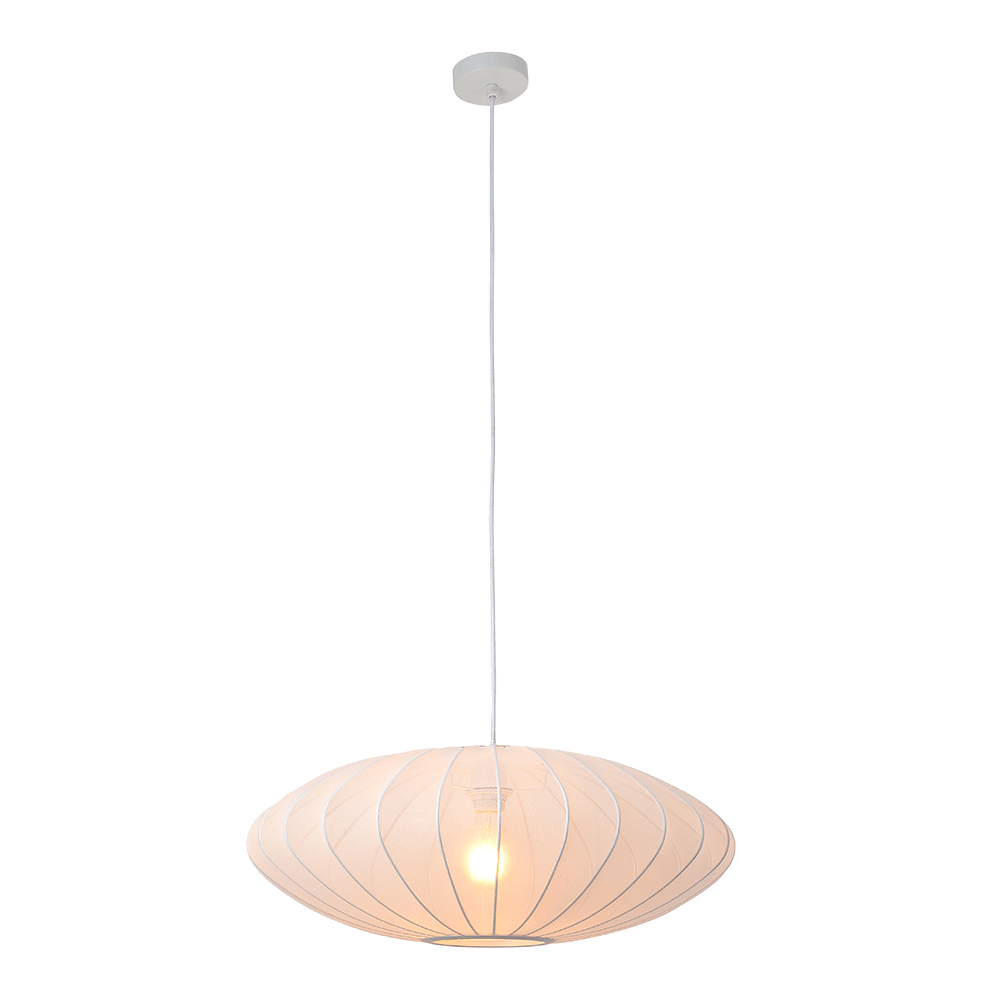 Curated visual reference: Picture Idea: Zenith 60 White Gauze Fabric 1Lt Pendant
