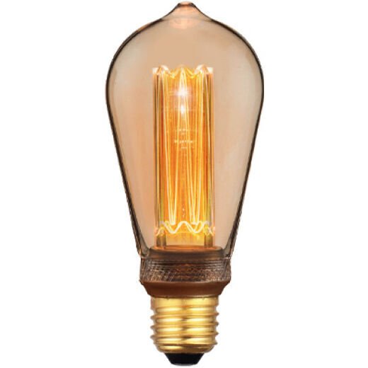 LED ST64 4W E27 1800K WARM WHITE CLEAR AMBER CLASSIC LAMP