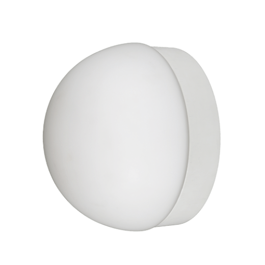 SLOOP IP65 WHITE/OPAL DOME GLASS WALL LIGHT