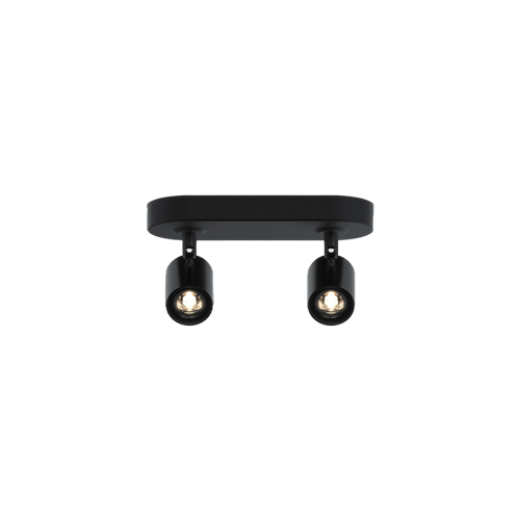 APEX 10W CCT BLACK 2 LIGHT LED SPOTLIGHT