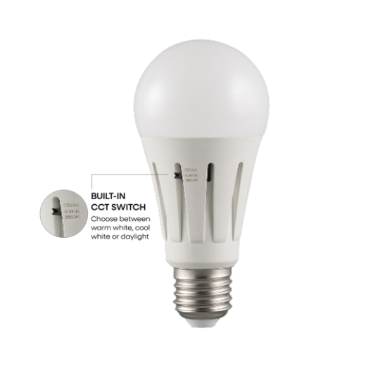 LED A60 9W E27 CCT OPAL LAMP