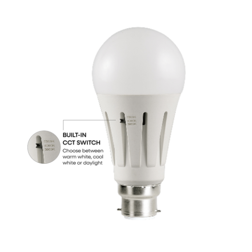 LED A60 9W B22 CCT OPAL LAMP