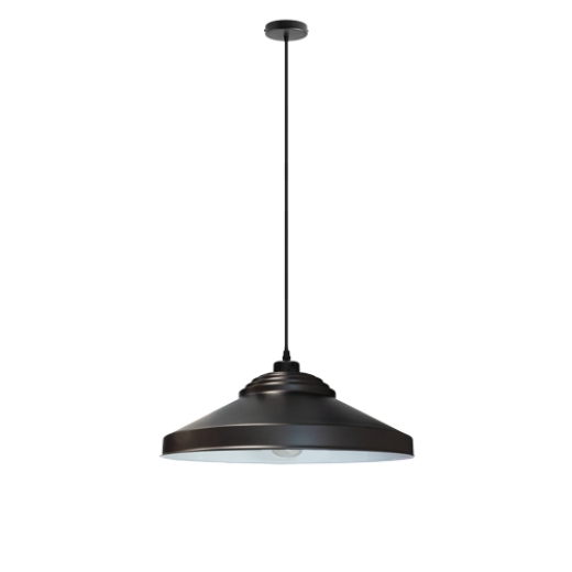 LOWELL MATT BLACK 47CM METAL SHADE
