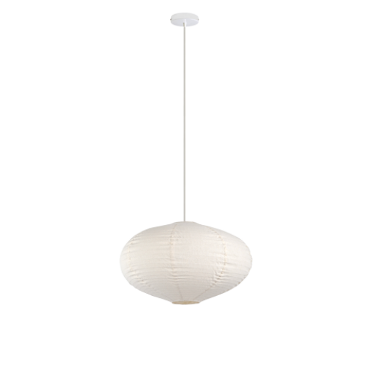 NARA IVORY LINEN 60CM OVAL SHADE