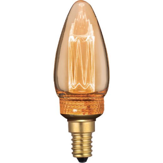 LED C35 2W E14 1800K WARM WHITE CLEAR AMBER CLASSIC LAMP
