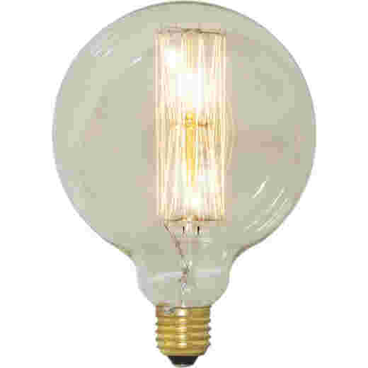 INCANDESCENT G125 40W E27 1800K CLEAR DIMMABLE VINTAGE LAMP