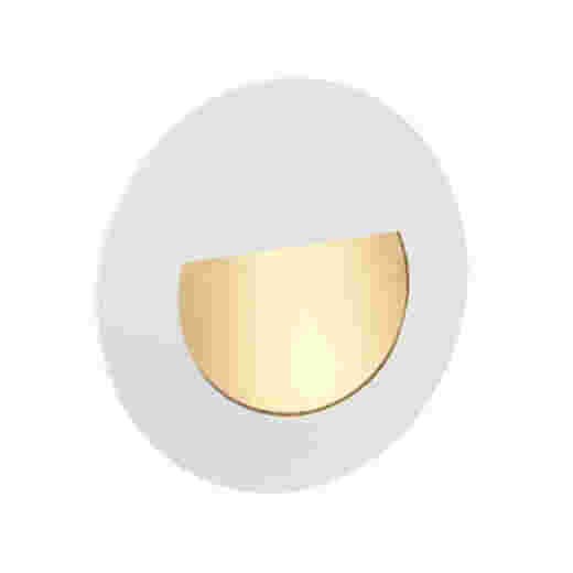 FORO 1.2W 2700K WHITE ROUND LED RECESSED WALL LIGHT