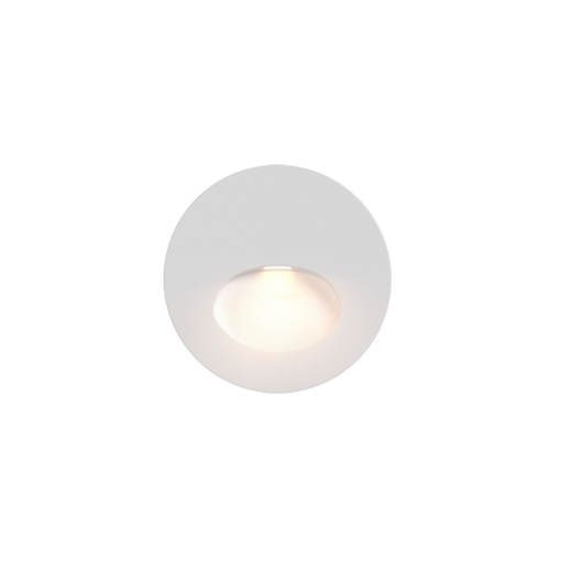 CAMINO 3W 3000K IP65 WHITE 7CM LED RECESSED WALL LIGHT