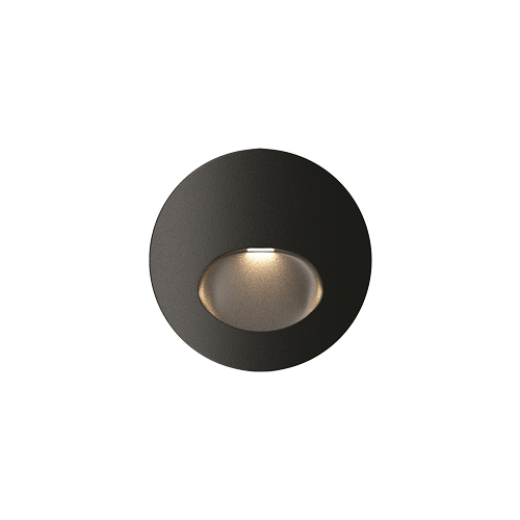 CAMINO 3W 3000K IP65 BLACK 7CM LED RECESSED WALL LIGHT