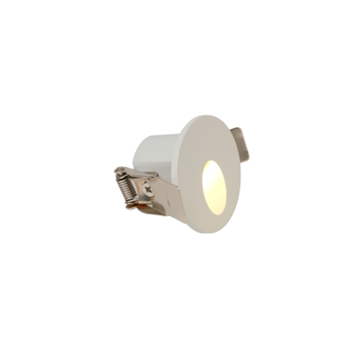 FLAIR 1.8W 3000K IP44 WHITE 5CM LED RECESSED WALL LIGHT