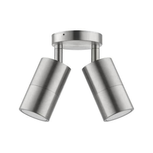 GAVEL IP65 316 STAINLESS STEEL ADJUSTABLE 2 LIGHT EXTERIOR LIGHT