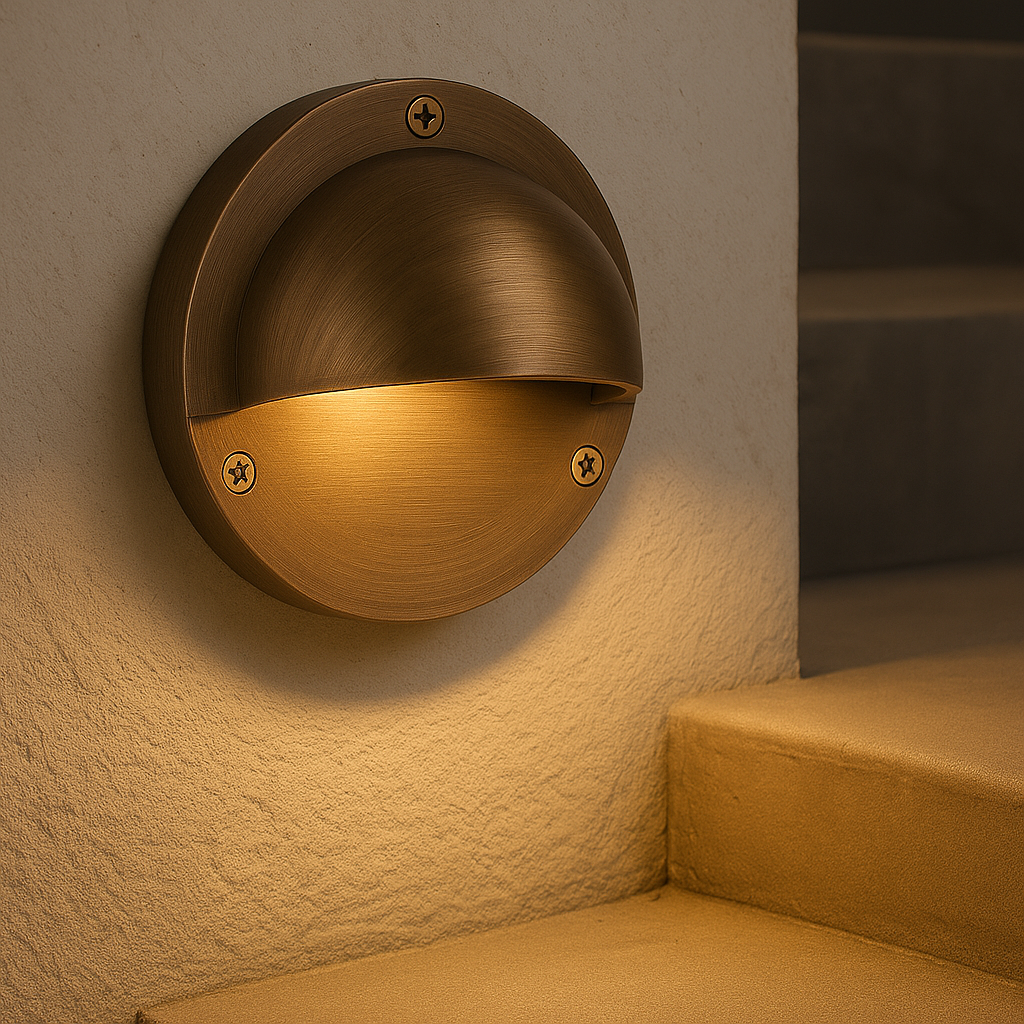 PRAGA BRONZE 12V IP65 STEPLIGHT - Lightingplus