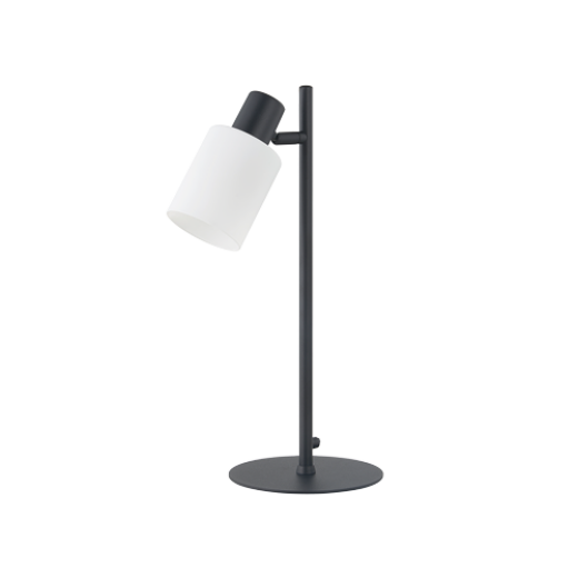 LISBON SANDY BLACK/OPAL GLASS DESK LAMP