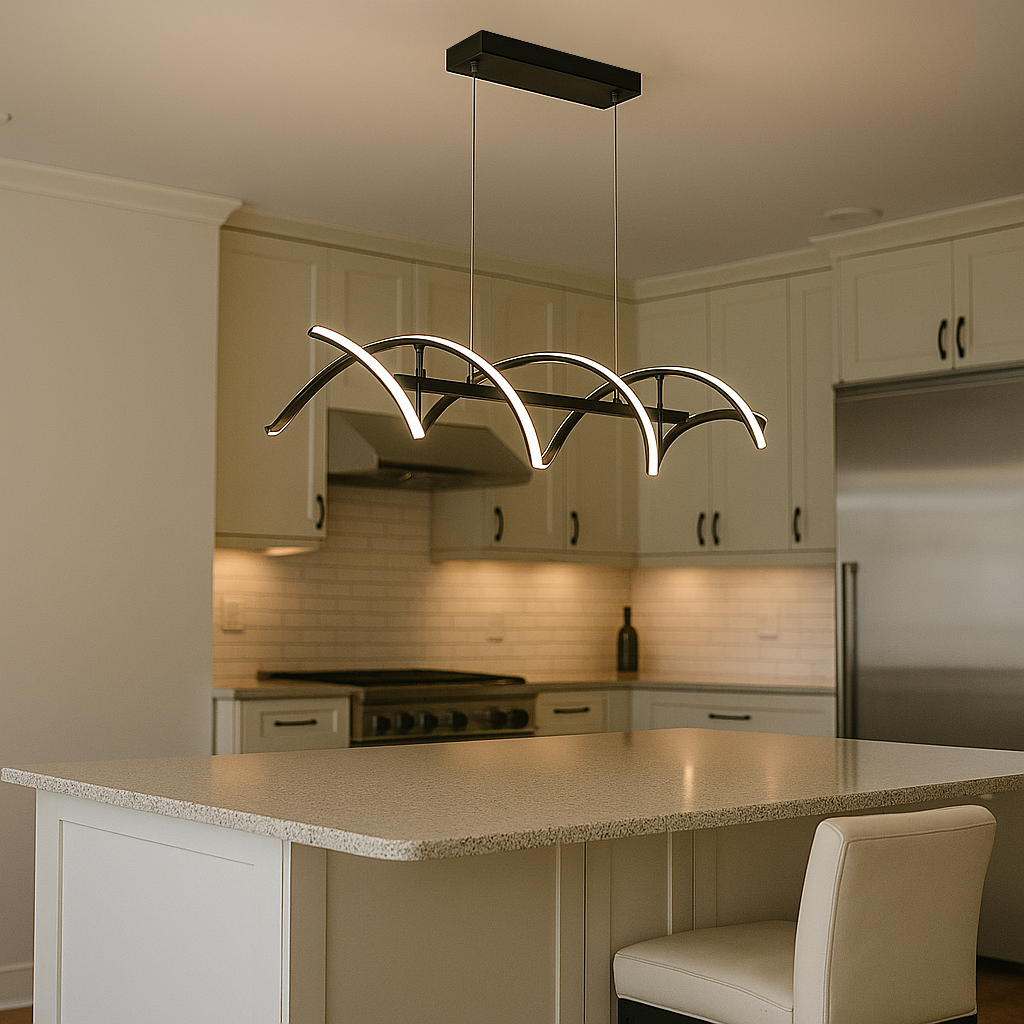 HELION.104 BLACK 38W LED PENDANT (CCT) - Lightingplus