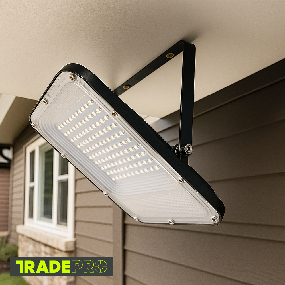 QUAD 100W LED BLACK FLOODLIGHT IP65 (4000K) - Lightingplus