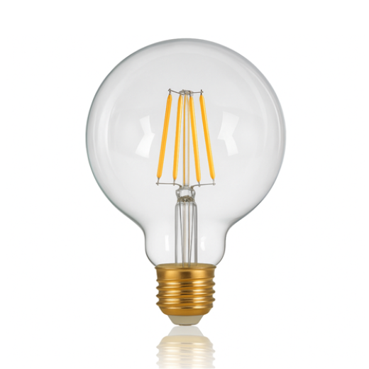 LED G95 7.5W E27 WARM WHITE CLEAR DIMMABLE LAMP