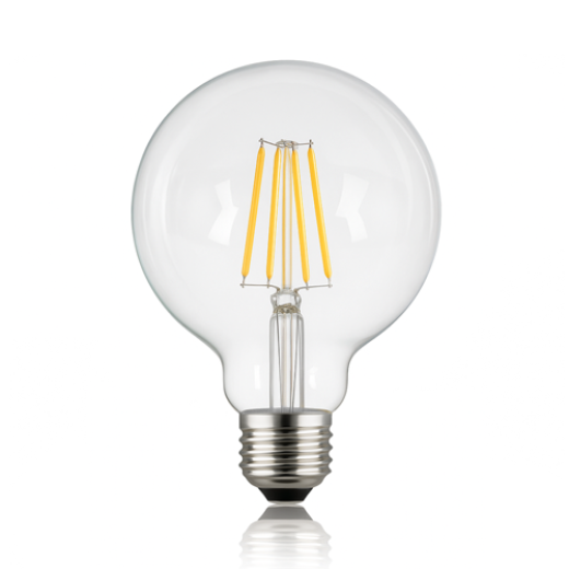 LED G95 4W E27 WARM WHITE CLEAR LAMP