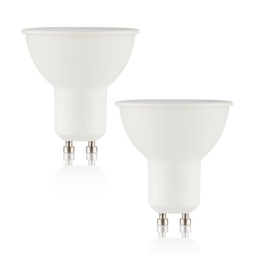 LED 6W GU10 WARM WHITE LAMP TWIN PACK