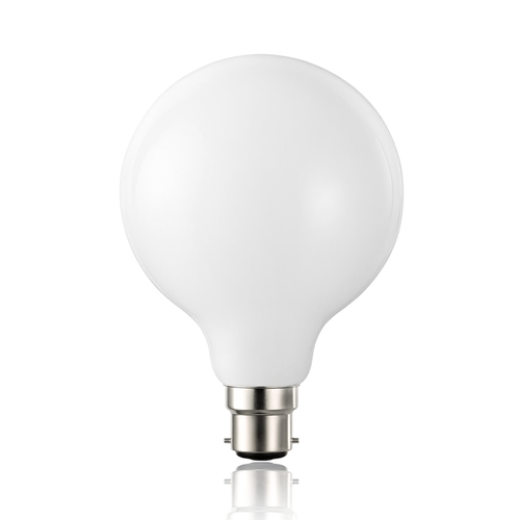 LED G95 10W B22 WARM WHITE OPAL DIMMABLE LAMP