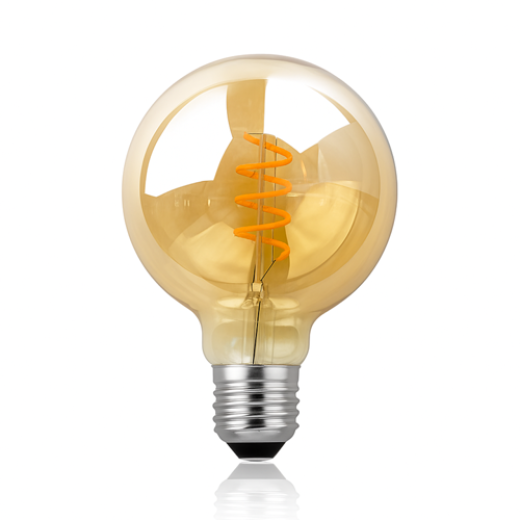 LED G95 4W E27 2200K WARM WHITE AMBER FILAMENT LAMP