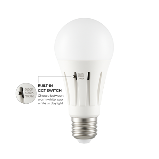LED A60 9W E27 CCT OPAL LAMP