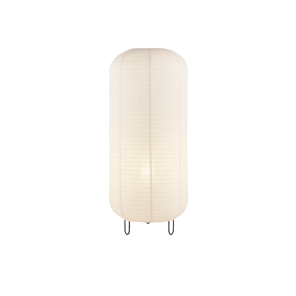 NARA.29 IVORY LINEN SHORT FLOOR LAMP - Lightingplus