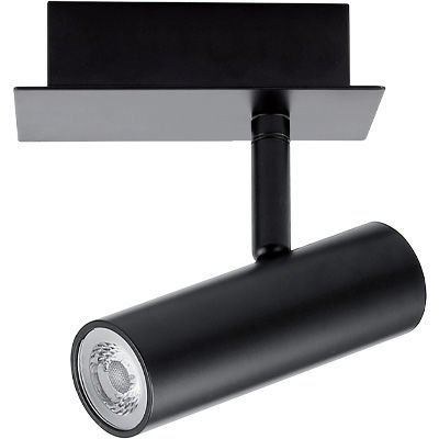 LEON LED BLACK 1LT SPOTLIGHT - Lightingplus