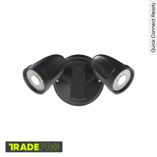 ULTRA 30W 4000K IP65 BLACK LED FLOOD LIGHT