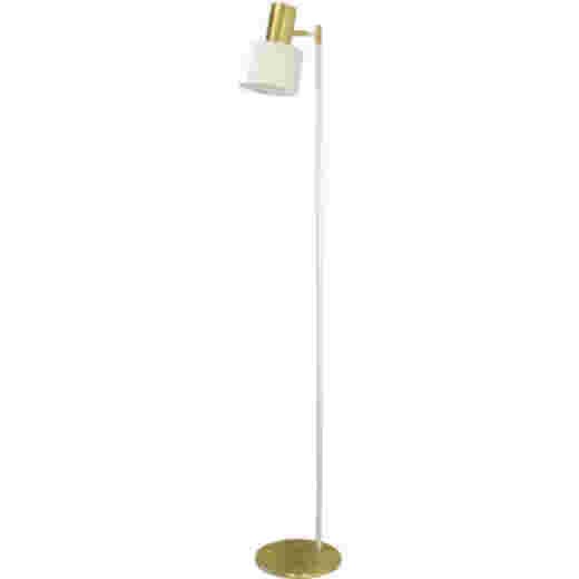 ARI WHITE/BRUSHED BRASS FLOOR LAMP