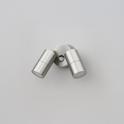 GAVEL IP65 316 STAINLESS STEEL ADJUSTABLE 2 LIGHT SECURITY LIGHT