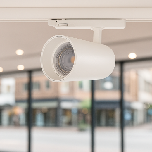 IRIS 30W 3000K WHITE LED TRACK SPOTLIGHT