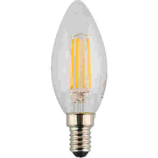 LED C35 4W E14 2700K CLEAR DIMMABLE CANDLE LAMP