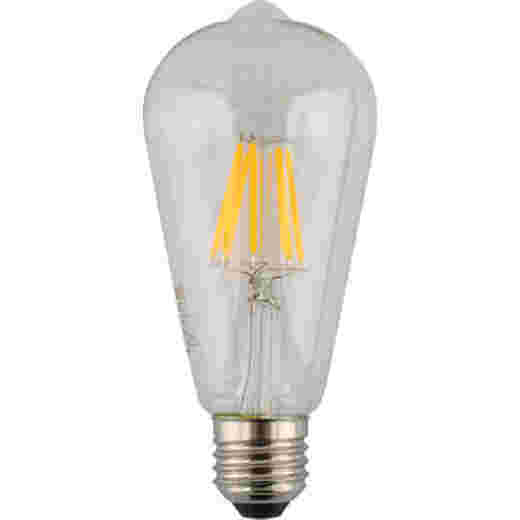 LED ST64 8W E27 2700K CLEAR DIMMABLE LAMP