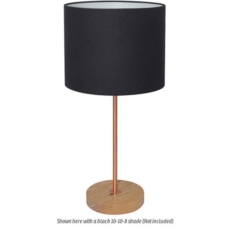 Fino Teak Br Copper Table Lamp Base, Copper Table Lamp Nz