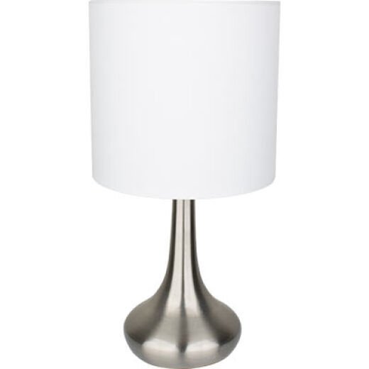 JOSS BRUSHED CHROME TOUCH LAMP