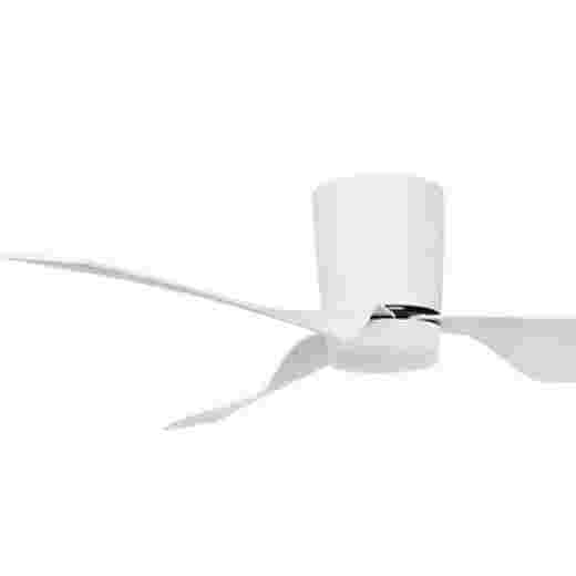 LUNA WHITE 130CM DC HUGGER CEILING FAN WITH LIGHT
