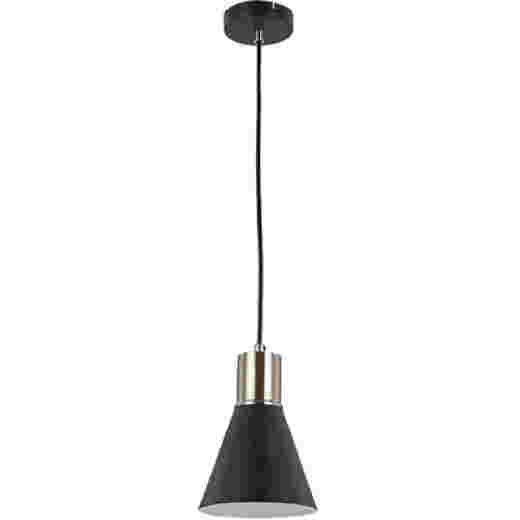 KOMO BLACK/BRUSHED CHROME PENDANT