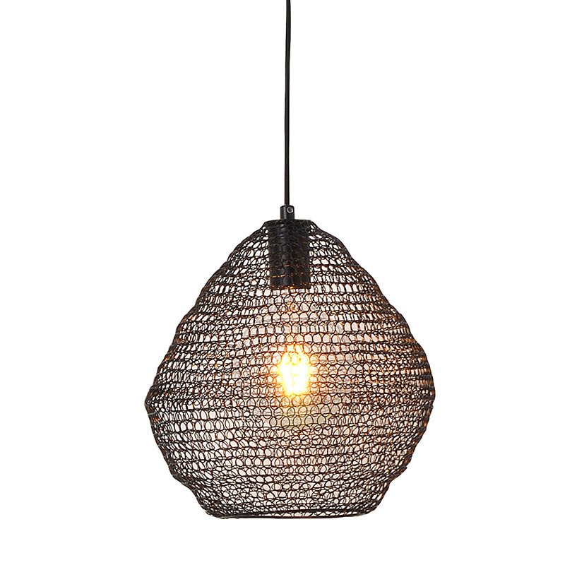 Mudag 30 Matt Black Mesh 1lt Pendant Lightingplus - Mesh Pendant Light
